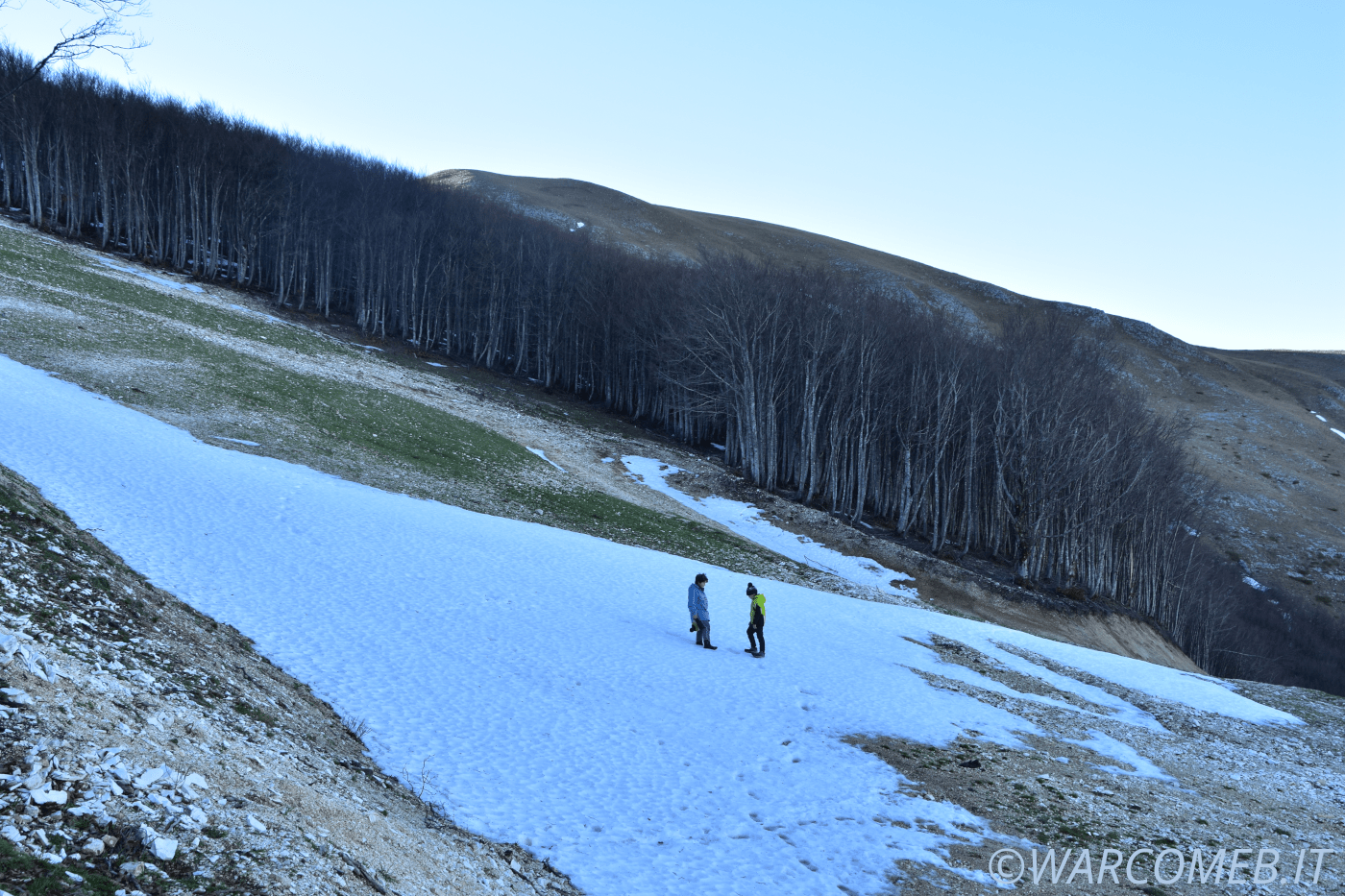 La neve sul Monte Catria