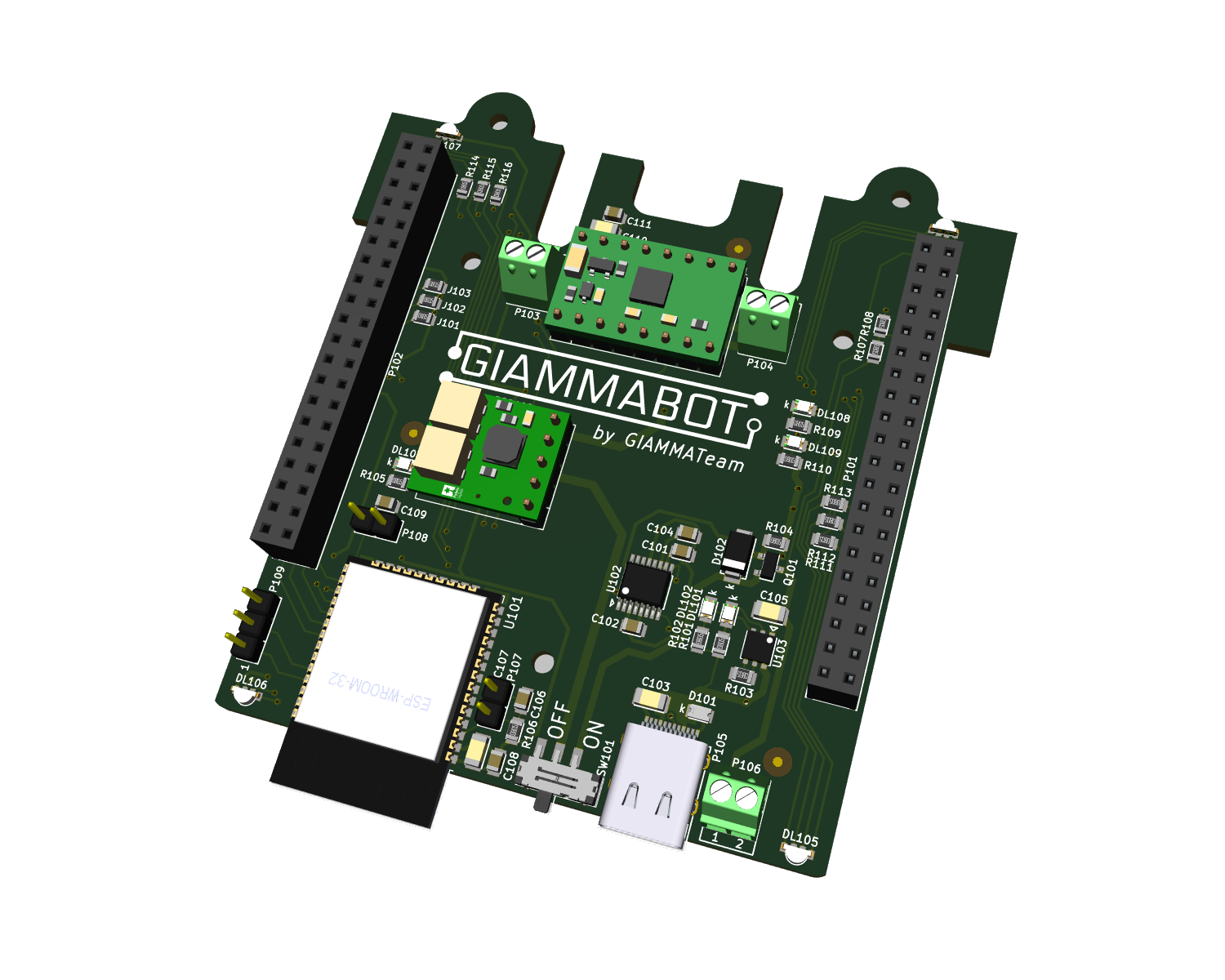 GiammaBOT 3D main board